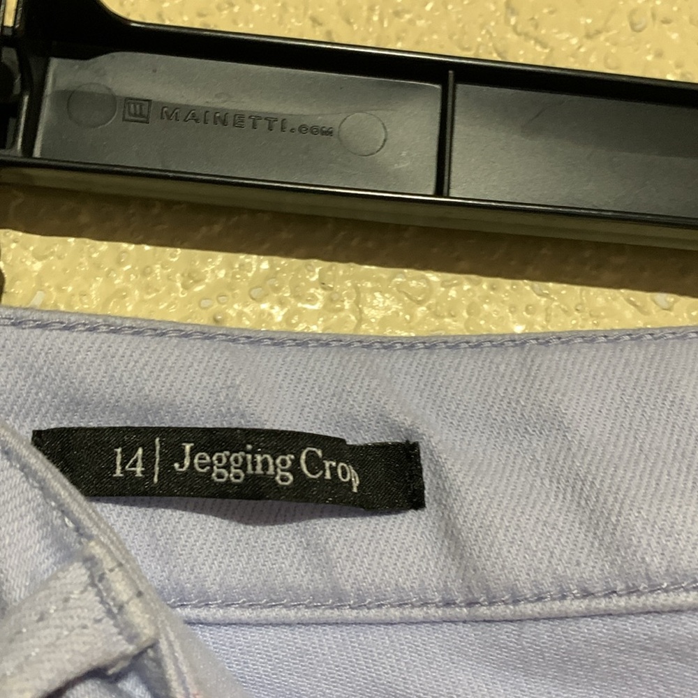 Talbots Capris Pants 14 Light Blue Jegging Crop Stretchy Cotton Rayon 5-Pocket - Picture 16 of 16